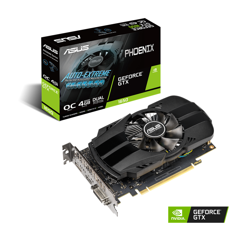 Card màn hình ASUS Phoenix GeForce GTX 1650 OC 4GB GDDR5 (PH-GTX1650-O4G)