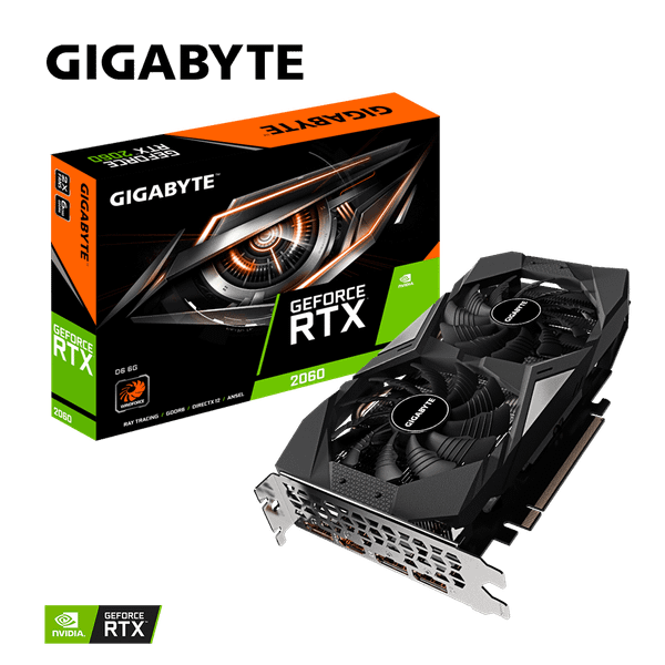  Card màn hình GIGABYTE GeForce RTX 2060 D6 6G (GV-N2060D6-6GD) 