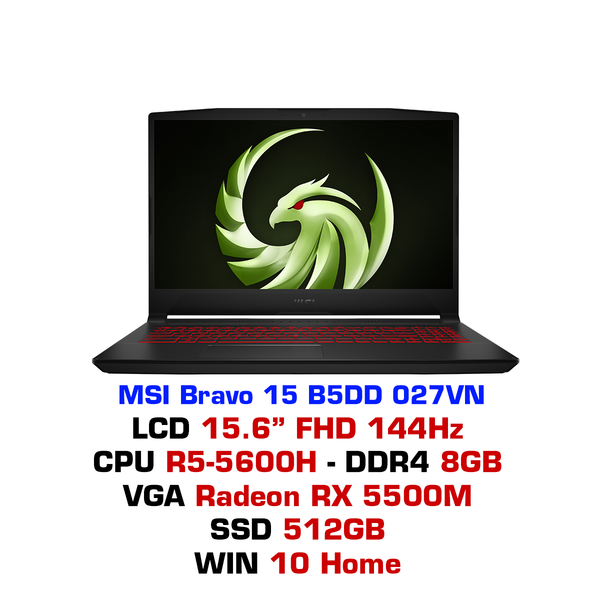  Laptop Gaming MSI Bravo 15 B5DD 027VN 