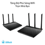  ASUS RT AC67U (2PK) Chuẩn AC1900 AiMesh 360 WIFI Mesh, 2 băng tần, chipset Broadcom, AiProtection, USB 3.0 