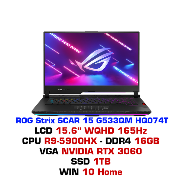  Laptop Asus ROG Strix SCAR 15 G533QM HQ074T 