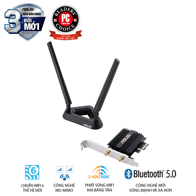Card Wifi 6 Asus Pce - Ax58Bt