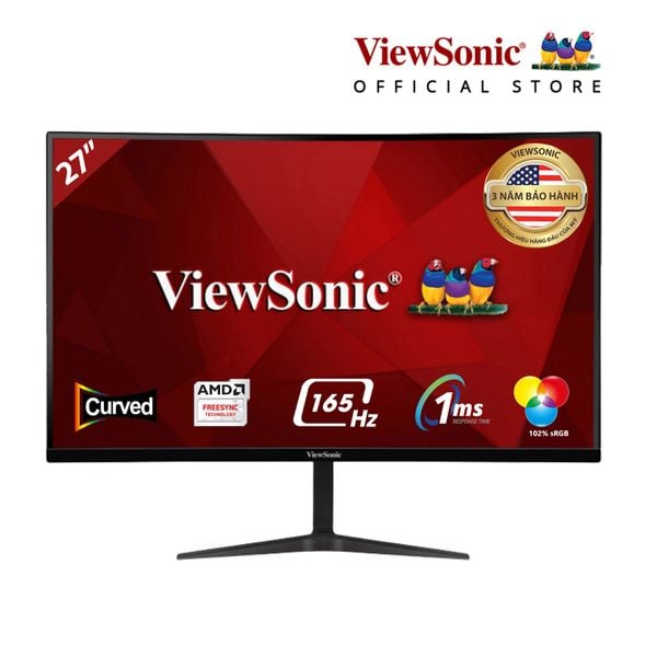  Màn hình cong ViewSonic VX2718-PC 27" VA 165Hz chuyên game 