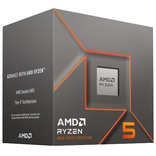 Bộ vi xử lý AMD Ryzen 5 8400F / 4.2GHz Boost 4.7GHz / 6 nhân 12 luồng / 22MB / AM5