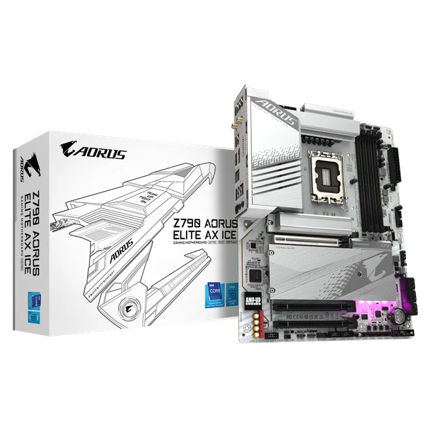  Bo mạch chủ GIGABYTE Z790 AORUS ELITE AX ICE DDR5 