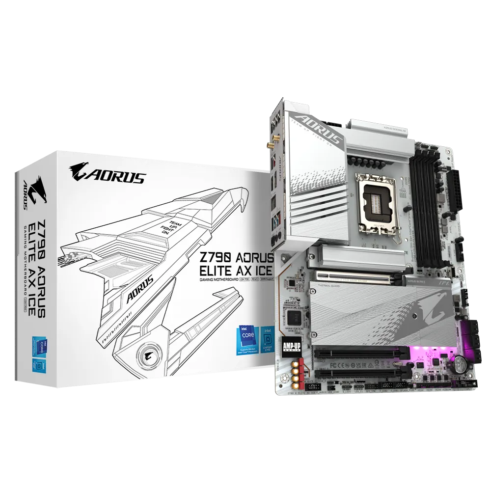 Bo Mạch Chủ Gigabyte Z790 Aorus Elite Ax Ice Ddr5