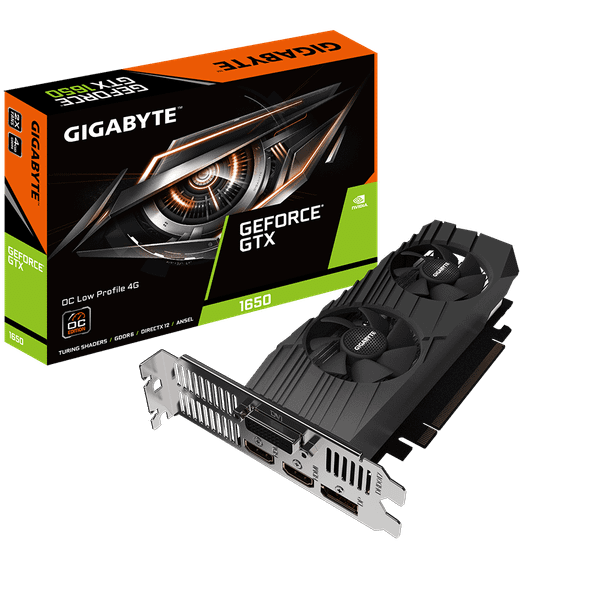  Card màn hình GIGABYTE GeForce GTX 1650 D6 OC Low Profile 4G (GV-N1656OC-4GL) 