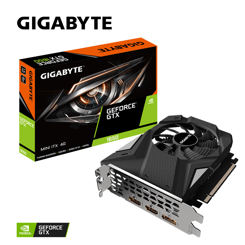 Card màn hình GIGABYTE GeForce GTX 1650 Mini ITX 4G (GV-N1650IX-4GD)