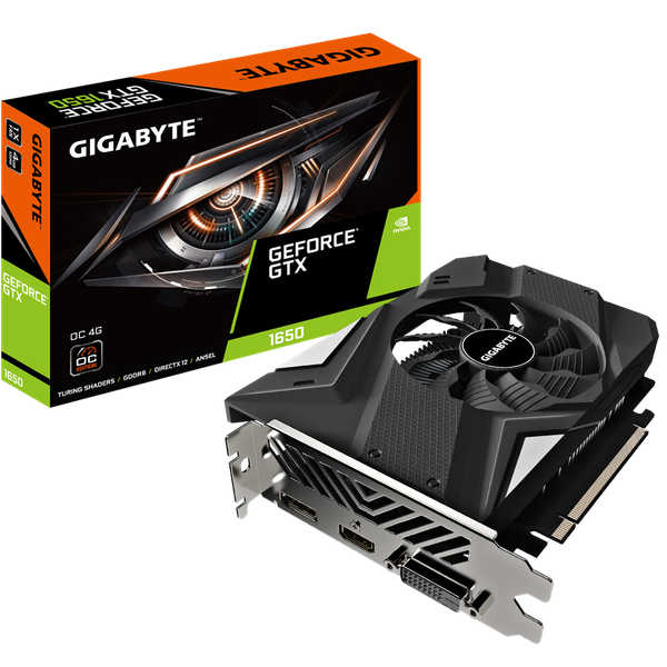  Card màn hình GIGABYTE GeForce GTX 1650 D6 OC 4G 1 Fan (GV-N1656OC-4GD) 