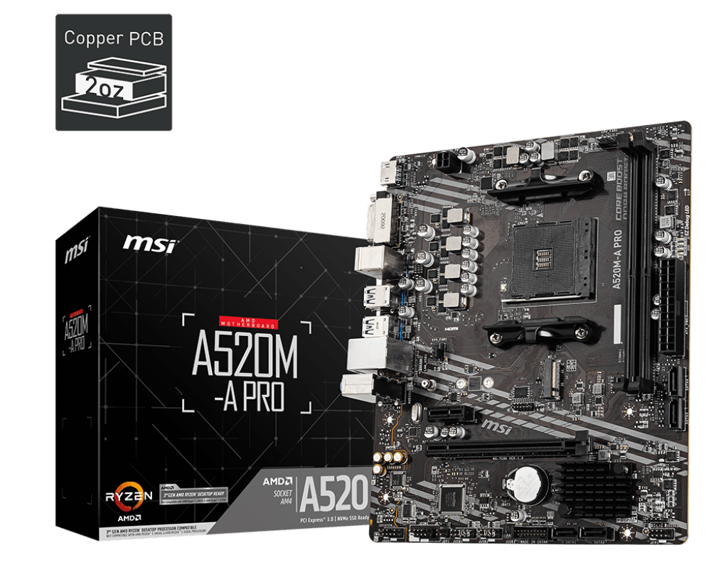 Bo Mạch Chủ Msi A520M - A Pro