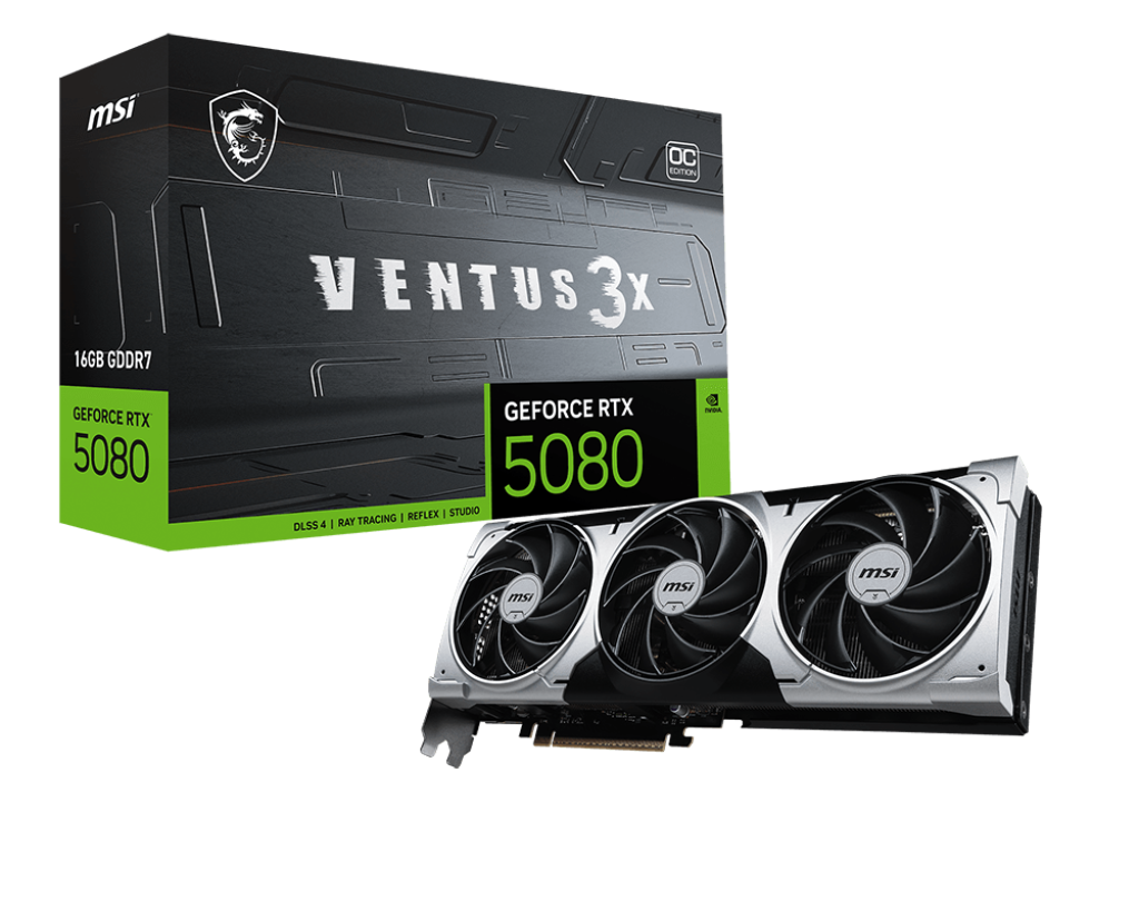 Card màn hình MSI GeForce RTX 5080 16G VENTUS 3X OC PLUS