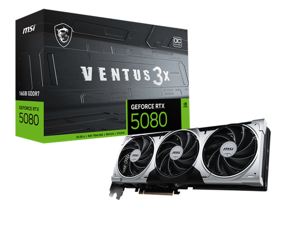Card màn hình MSI GeForce RTX 5080 16G VENTUS 3X OC PLUS