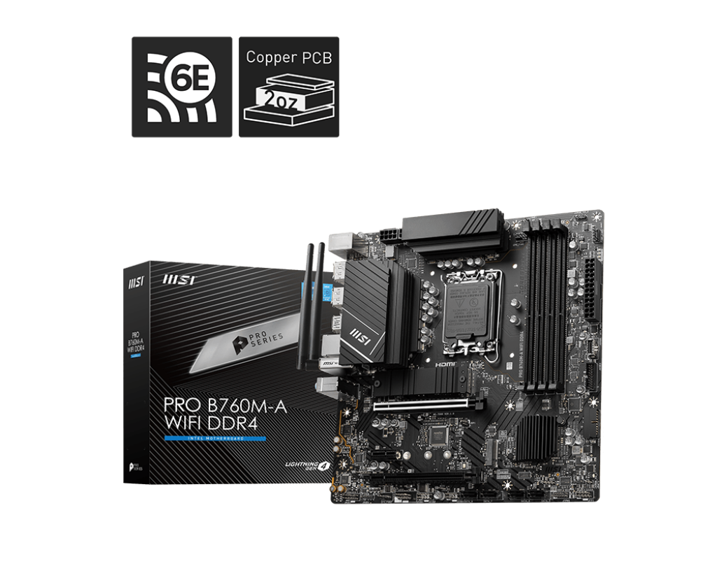 Bo Mạch Chủ Msi Pro B760M - A Wifi Ddr4