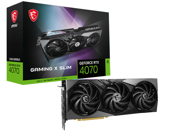 Card màn hình MSI GeForce RTX 4070 GAMING X SLIM 12G