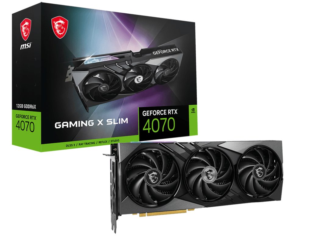 Card Màn Hình Msi Geforce Rtx 4070 Gaming X Slim 12G