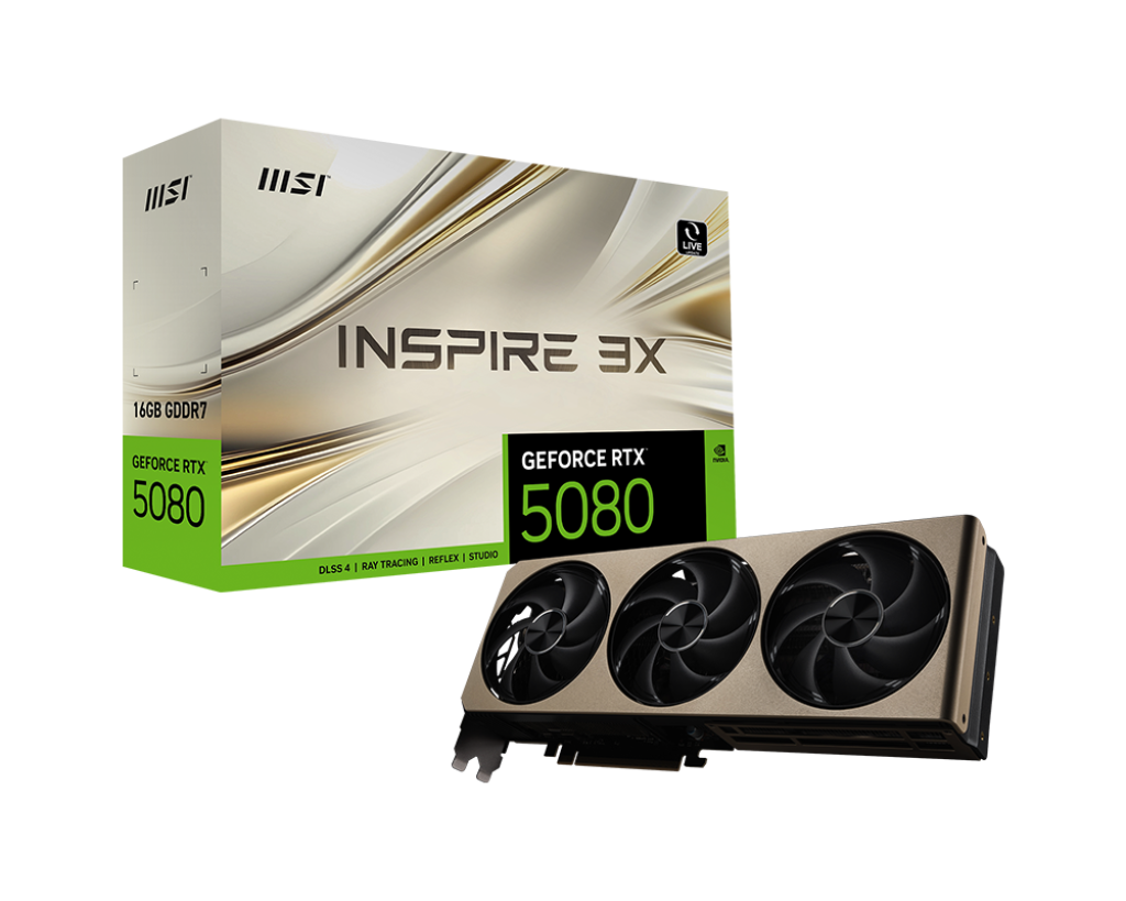 Card màn hình MSI GeForce RTX 5080 16G INSPIRE 3X OC
