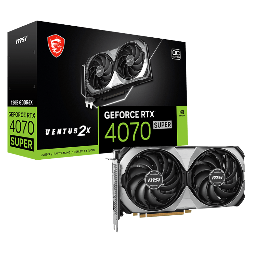 Card Màn Hình Msi Geforce Rtx 4070 Super 12G Ventus 2X Oc