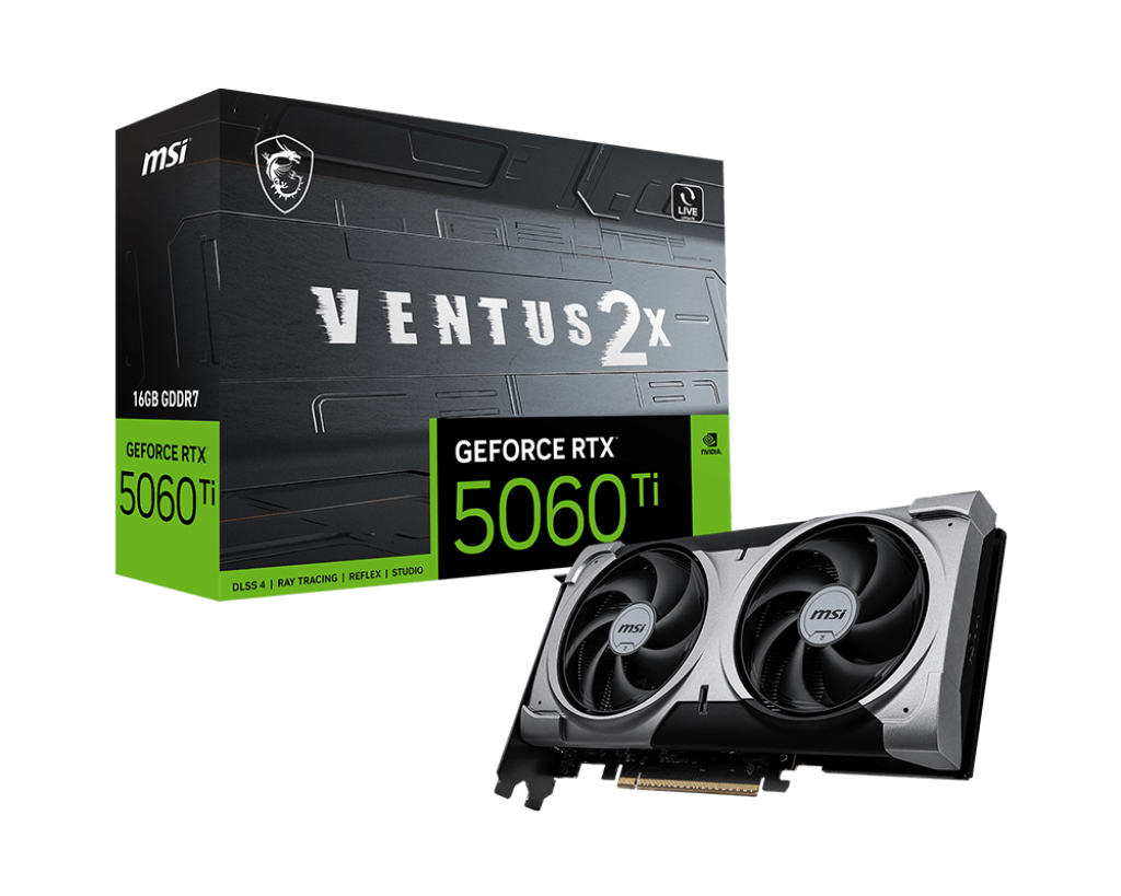 Card màn hình MSI GeForce RTX 5060 Ti Ventus 2X Plus 16GB