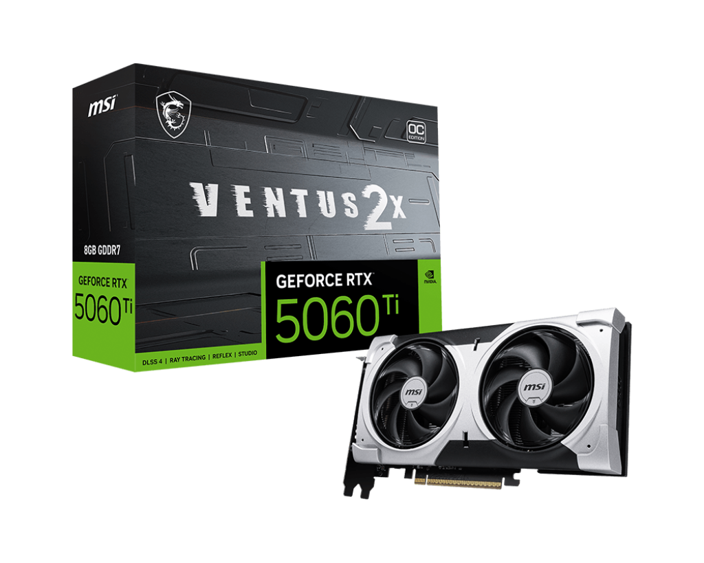 Card màn hình MSI GeForce RTX 5060 Ti Ventus 2X OC Plus 8GB