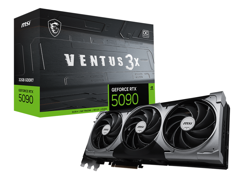 Card màn hình MSI GeForce RTX 5090 32G VENTUS 3X OC