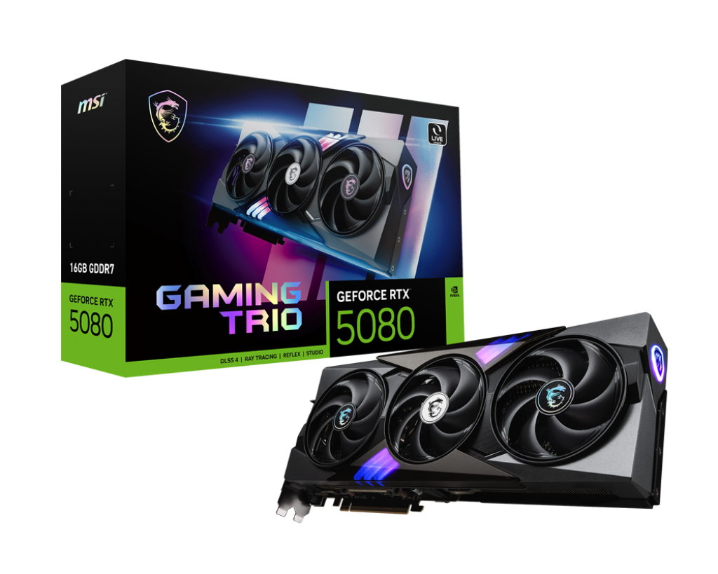 Card màn hình MSI GeForce RTX 5080 16G GAMING TRIO OC