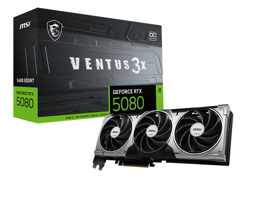 Card màn hình MSI GeForce RTX 5080 16G VENTUS 3X OC