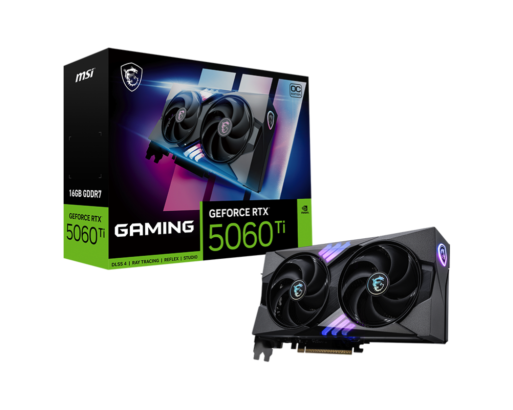 Card màn hình MSI GeForce RTX 5060 Ti Gaming OC 16GB