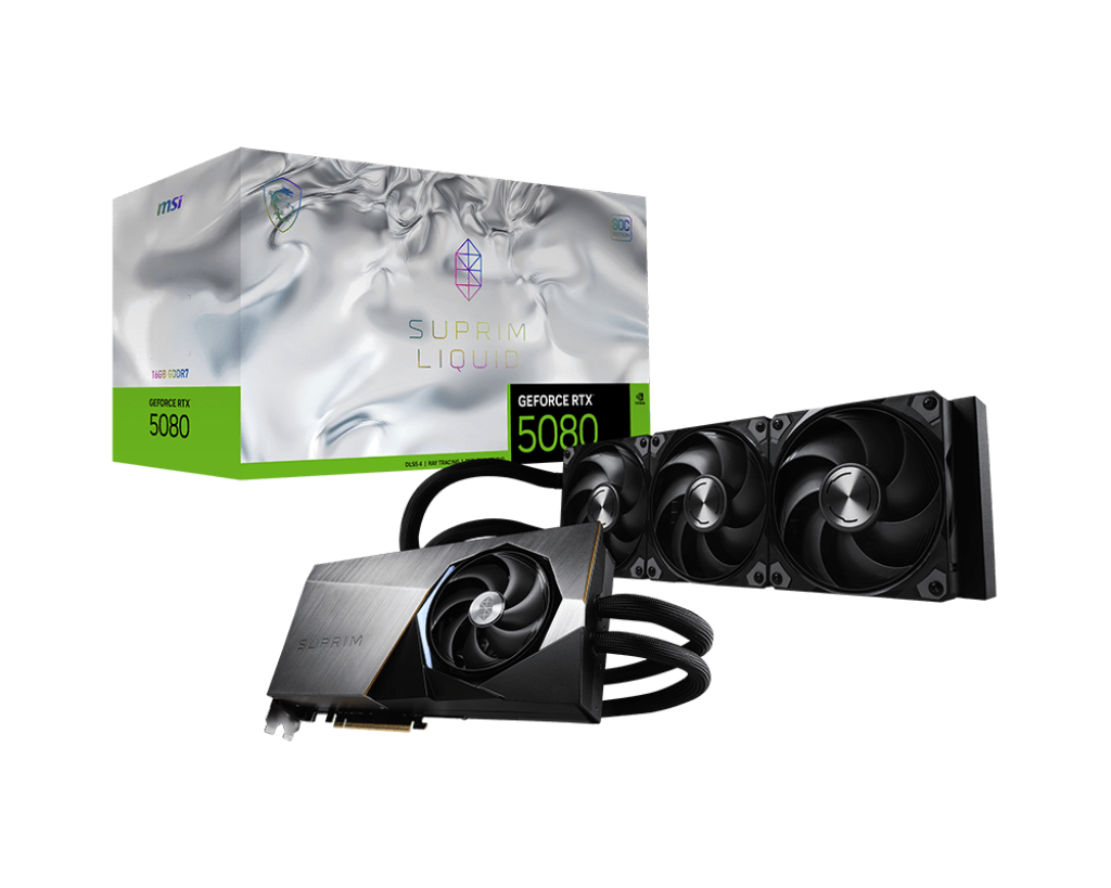 Card màn hình MSI GeForce RTX 5080 16G SUPRIM LIQUID SOC