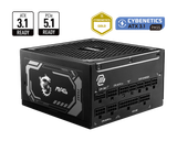  Nguồn máy tính MSI MAG A1250GL PCIE5 - 80 Plus Gold - Full Modular (1250W) 