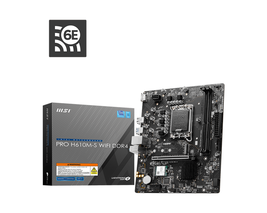 Bo mạch chủ MSI PRO H610M-S WIFI DDR4