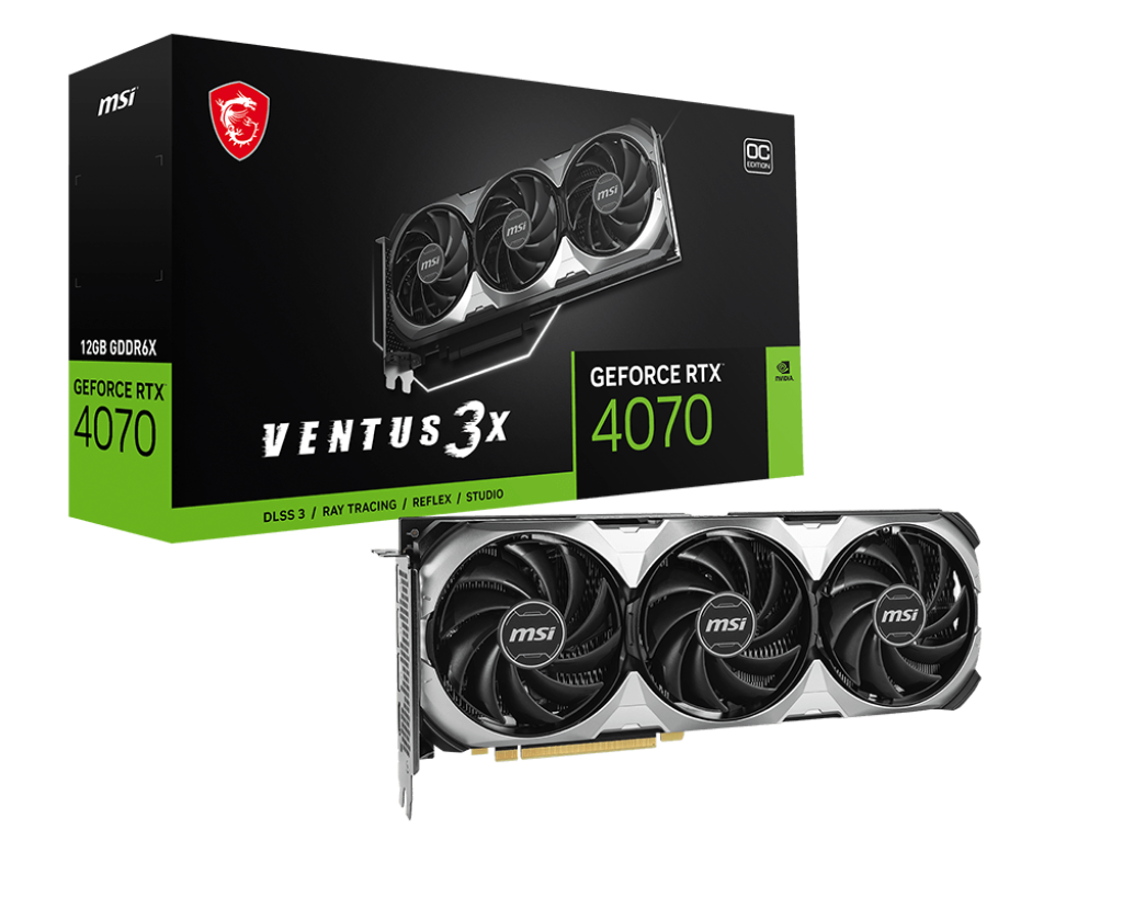 Card màn hình MSI GeForce RTX 4070 VENTUS 3X E 12G OC