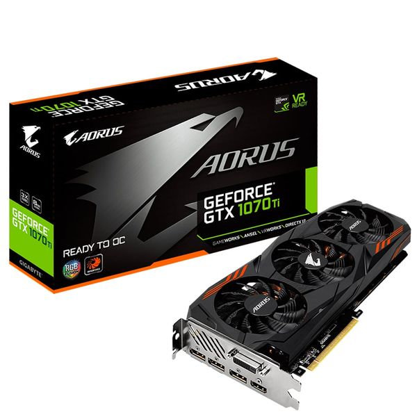  Card màn hình VGA GIGABYTE AORUS GeForce® GTX 1070Ti 8G GV-N107TAORUS-8GD 