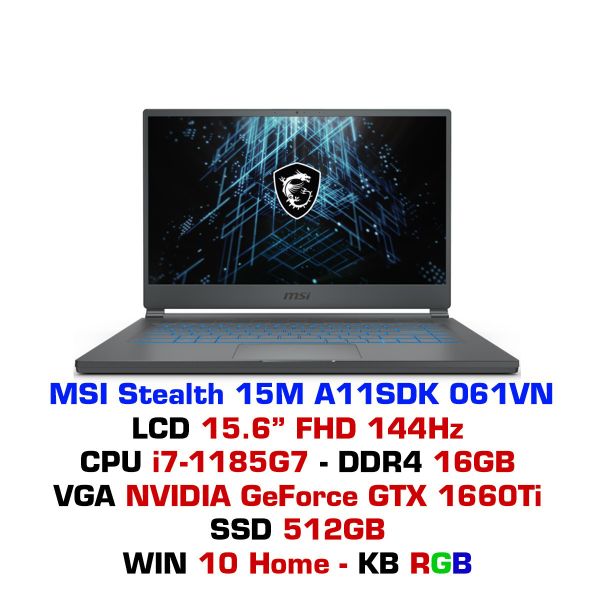  Laptop MSI Stealth 15M A11SDK 061VN 