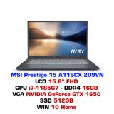  Laptop MSI Prestige 15 A11SCX 209VN 