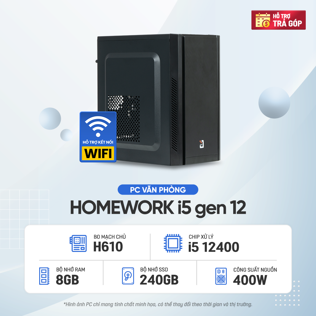 PC GVN Homework i5 12400