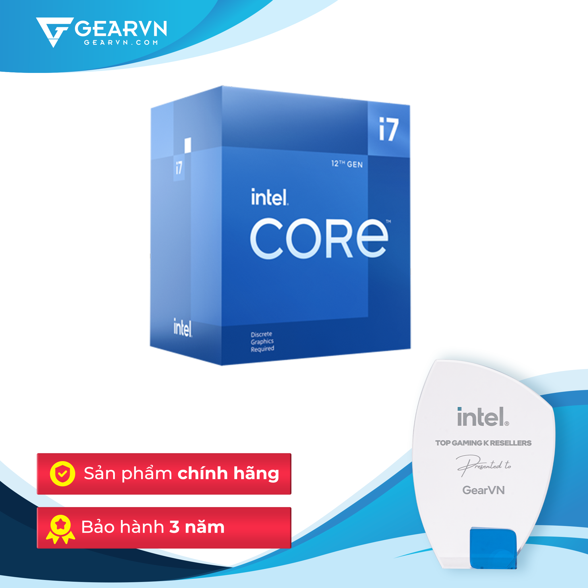 Bộ Vi Xử Lý Intel Core I7 12700F / 2.1Ghz Turbo 4.9Ghz / 12 Nhân 20 Luồng / 25Mb / Lga 1700