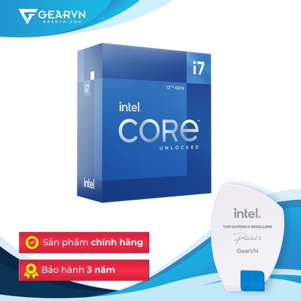 Bộ vi xử lý Intel Core i7 12700K / 3.6GHz Turbo 5.0GHz / 12 Nhân 20 Luồng / 25MB / LGA 1700