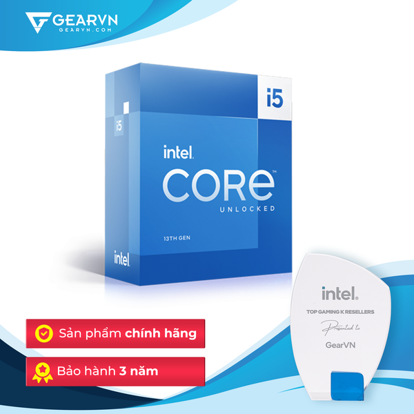  Bộ vi xử lý Intel Core i5 13600K / 3.5GHz Turbo 5.1GHz / 14 Nhân 20 Luồng / 24MB / LGA 1700 