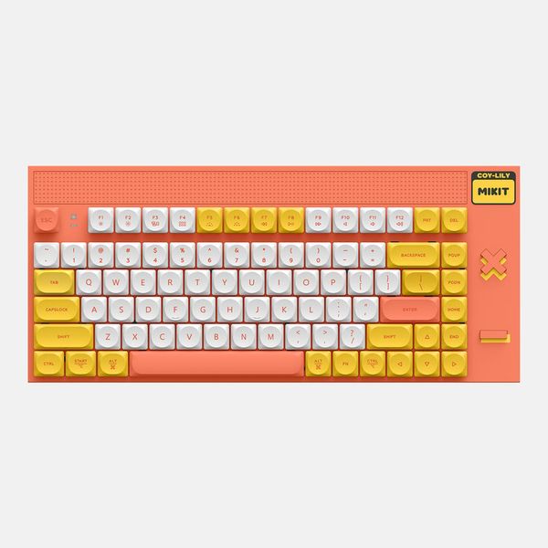 Bàn Phím MIKIT CL80 Marmalade Low Profile TTC Mini Gold Pink