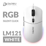  Chuột DareU LM121 RGB White Silent Click 