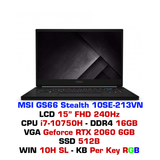  Laptop Gaming MSI GS66 Stealth 10SE 213VN 