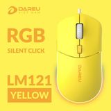  Chuột DareU LM121 RGB Yellow Silent Click 