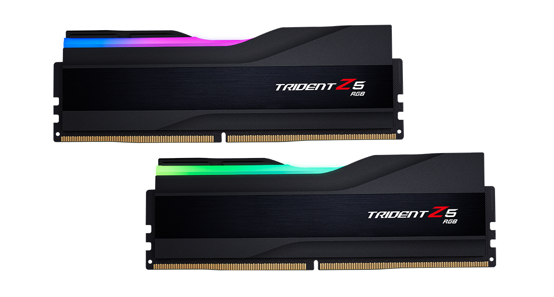 Ram G.skill Trident Z5 Rgb 16Gb (1X16Gb) 6000 Ddr5 Black (F5 - 6000U4040E16Gx2 - Tz5Rk)