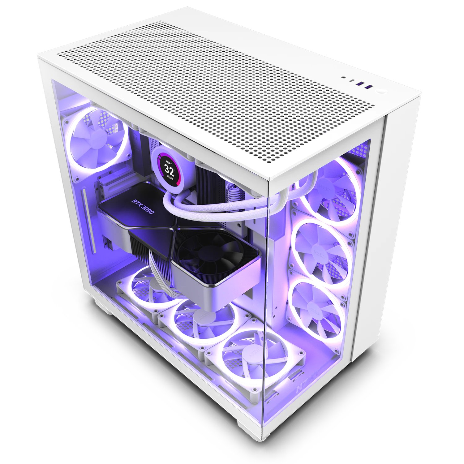 Vỏ Máy Tính Nzxt H9 Flow White