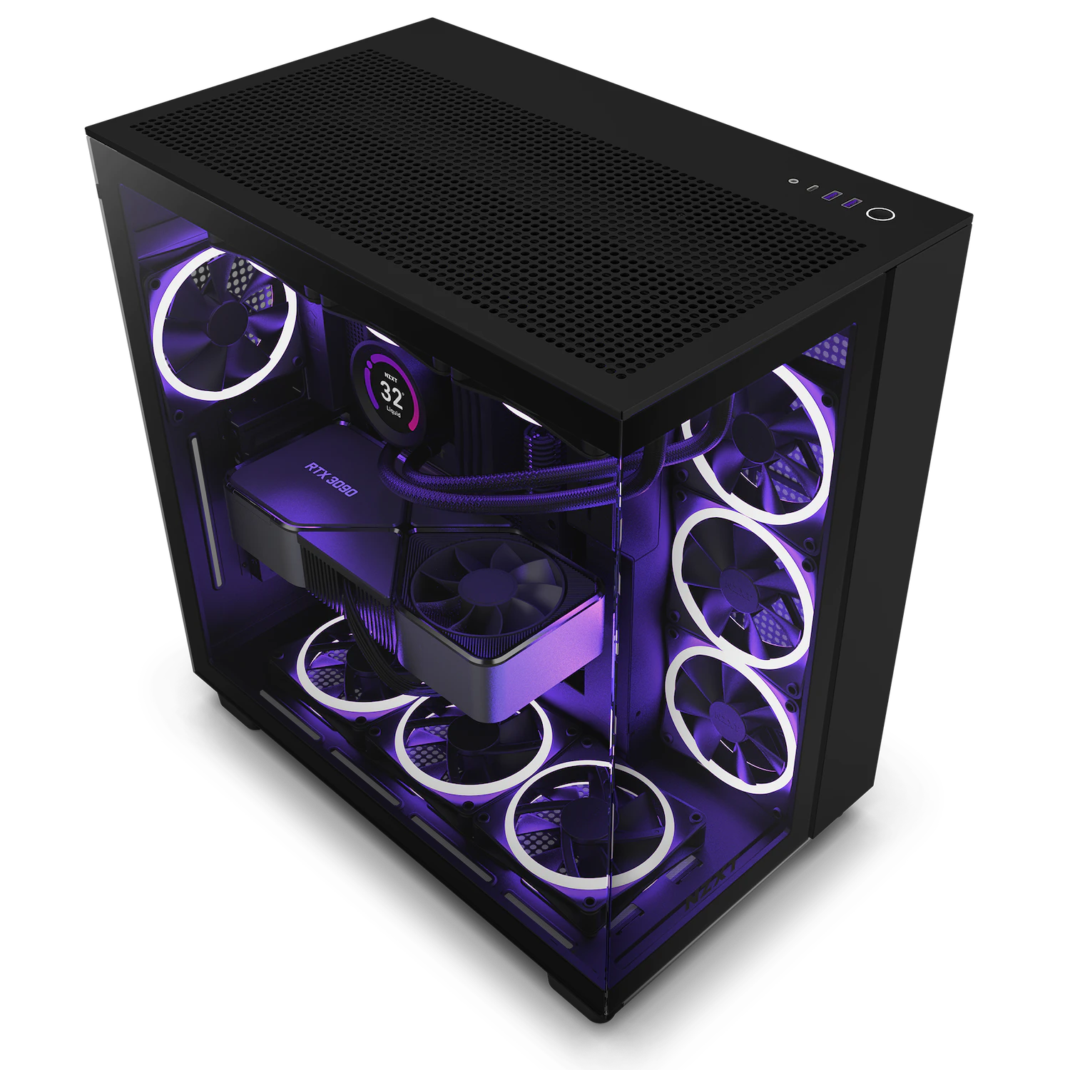 Vỏ Máy Tính Nzxt H9 Flow Black