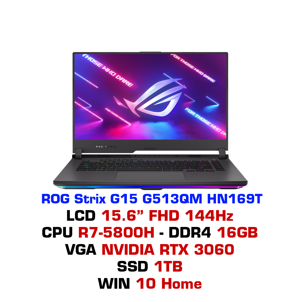 Laptop ASUS ROG Strix G15 G513 G513QM HN169T