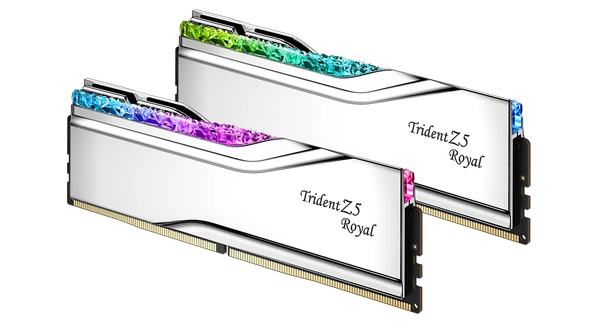 RAM G.Skill Trident Z5 ROYAL RGB 32GB (2x16GB) 6400 DDR5 Silver (F5-6400J3239G16GX2-TR5S)