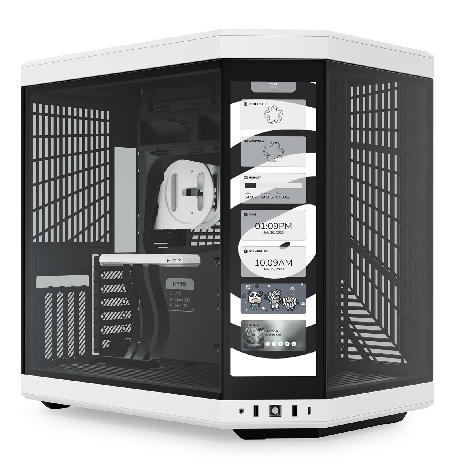 Vỏ Máy Tính Hyte Y70 Touch Black/ White