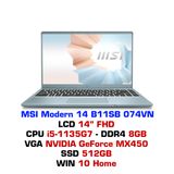  Laptop MSI Modern 14 B11SB 074VN 