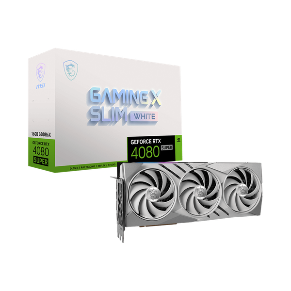 Card màn hình MSI GeForce RTX 4080 SUPER 16G GAMING X SLIM WHITE